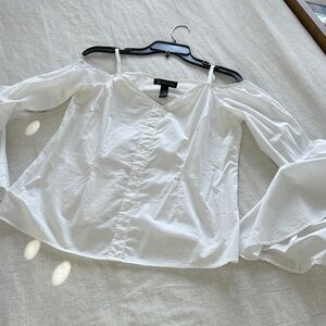 INC White Off-Shoulder Blouse